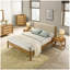 Ensemble de chambre à coucher 6 pièces en bois d'hévéa avec commode, miroir, table de chevet et commode Vichy