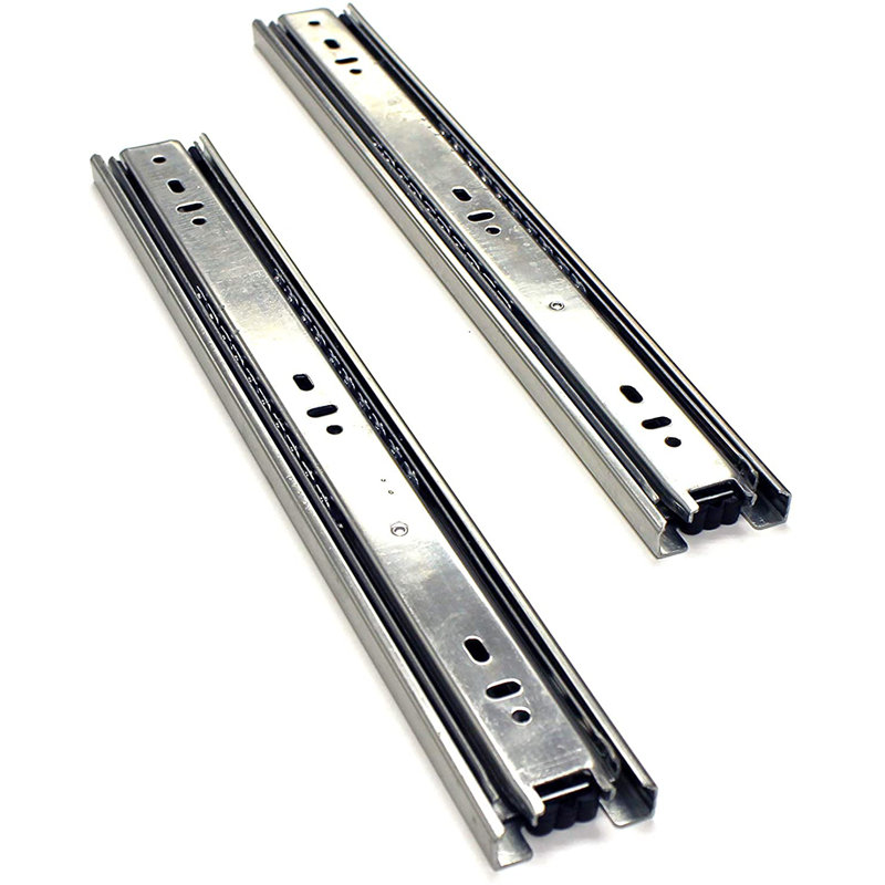 Full Extension 8'' Side Mount Metal Drawer Slide, 12" W x 5" D