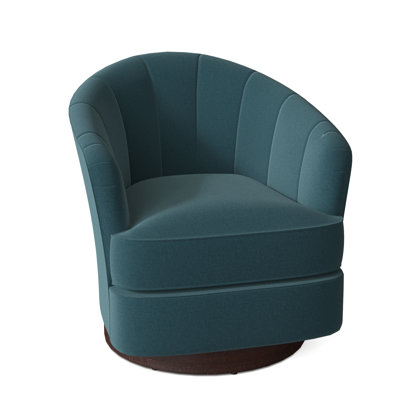 Tipsy 28.75" W Swivel Barrel Chair