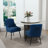 Dinnington Velvet Upholstered Side Chair With Legs-1327015325