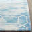 Dip Dye Hand Tufted Wool/Cotton Geometric Rug in Ivory/Blue-1322090086