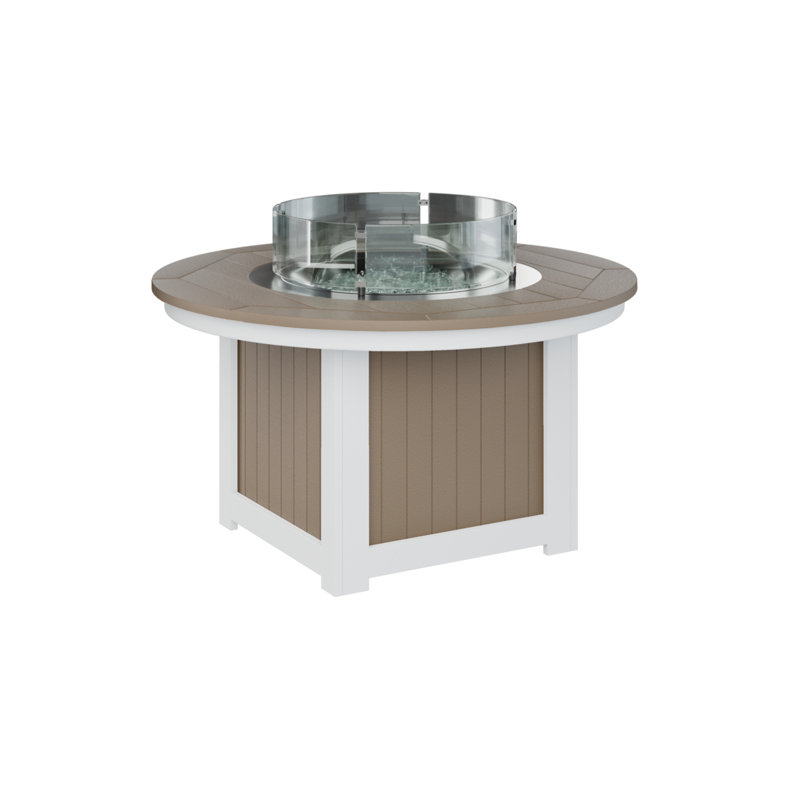Foyer de table rond Berlin Gardens Donoma, Bois vieilli