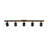 Arnold 5-Head Black LED Track Lights