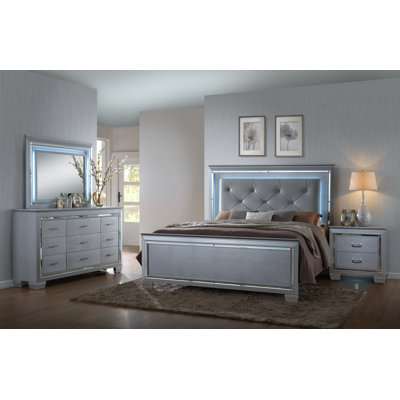 Ensemble de chambre à coucher tapissier Masaya