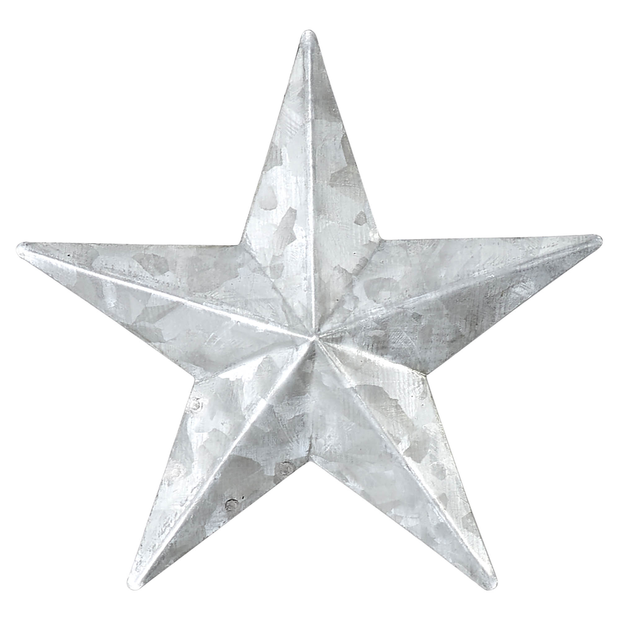  Festive Metal Star Wall Decor, 12" H x 12" W x 1.25" D, Gray