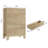 31.5" Wide 5-Drawer Dresser with Gold Handles & Fluted Front-86096104