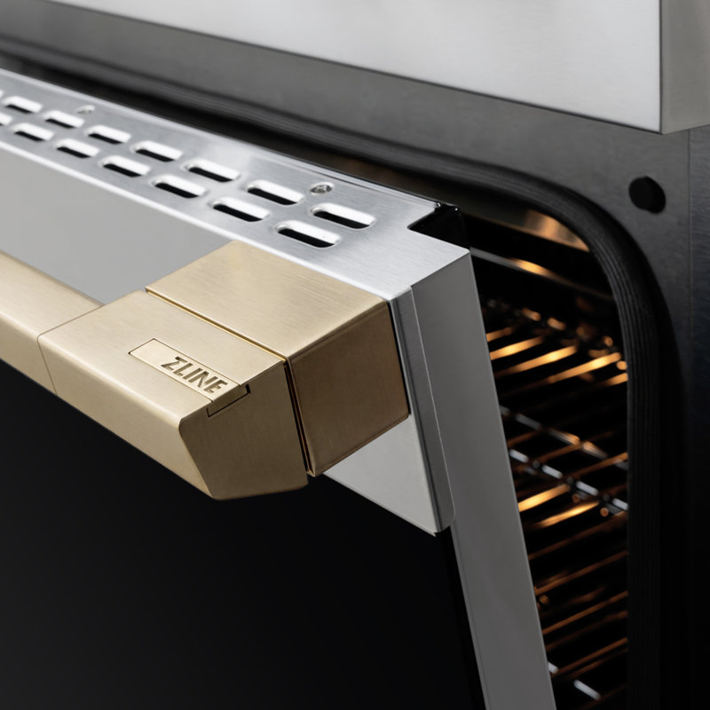 ZLINE Autograph 30 in. Marino Induction Range with 4 Element Cooktop and Champagne Bronze Accents