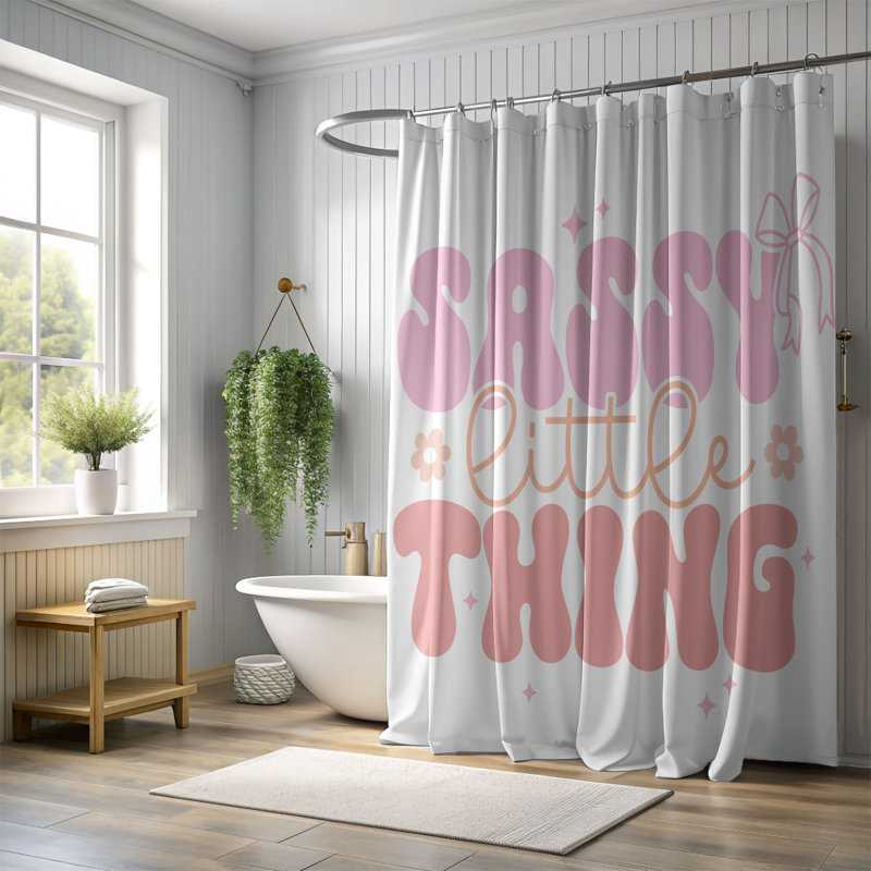 Kindhearled Quotes - Rideau de douche standard 1 pièce, H 74 po x l 71 po