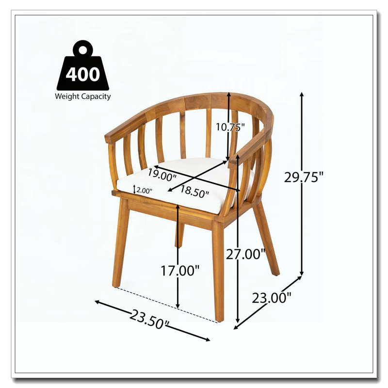 Fauteuil de salle à manger Klismos