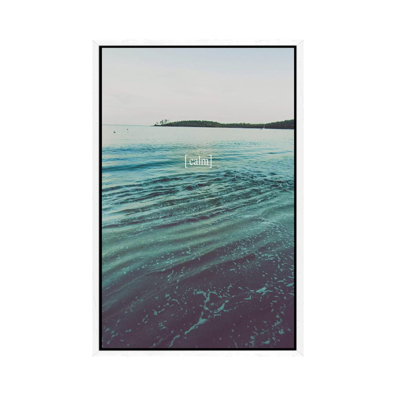 Grow Calm I by Urban Epiphany - Print on Canvas, 66.04 cm H x 45.72 cm W, White Framed