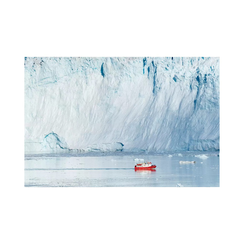 Glacier Eqip (Eqip Sermia) in Western Greenland, Denmark 1 Piece Wrapped Canvas Wall Art, 30.48 cm H x 45.72 cm W