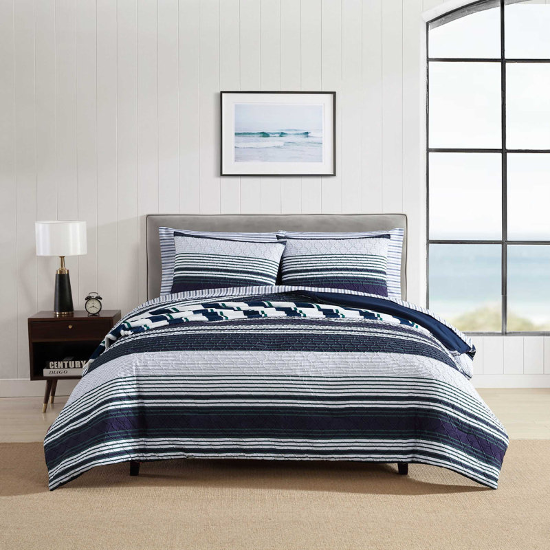 Nautica Lakefront Navy Bonus Comforter Set, Queen Comforter + 7 Additional Pieces