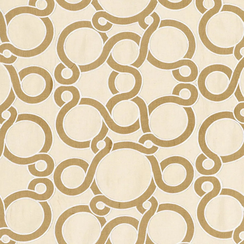 Schumacher x Celerie Kemble Fabric, Biscuit