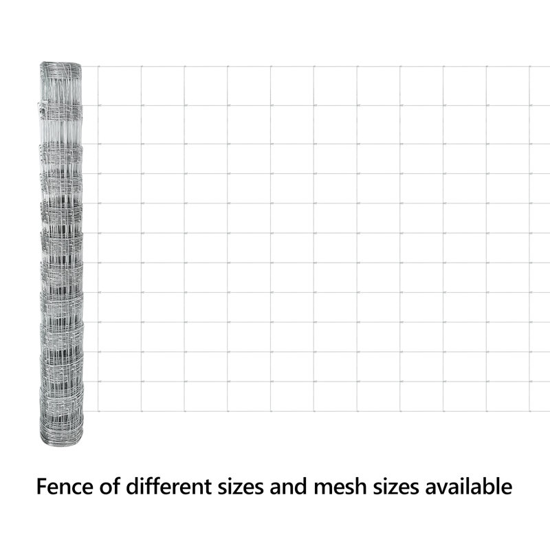 Vidaxl Field Fence Galvanised Steel, 120cm H x 5000cm W