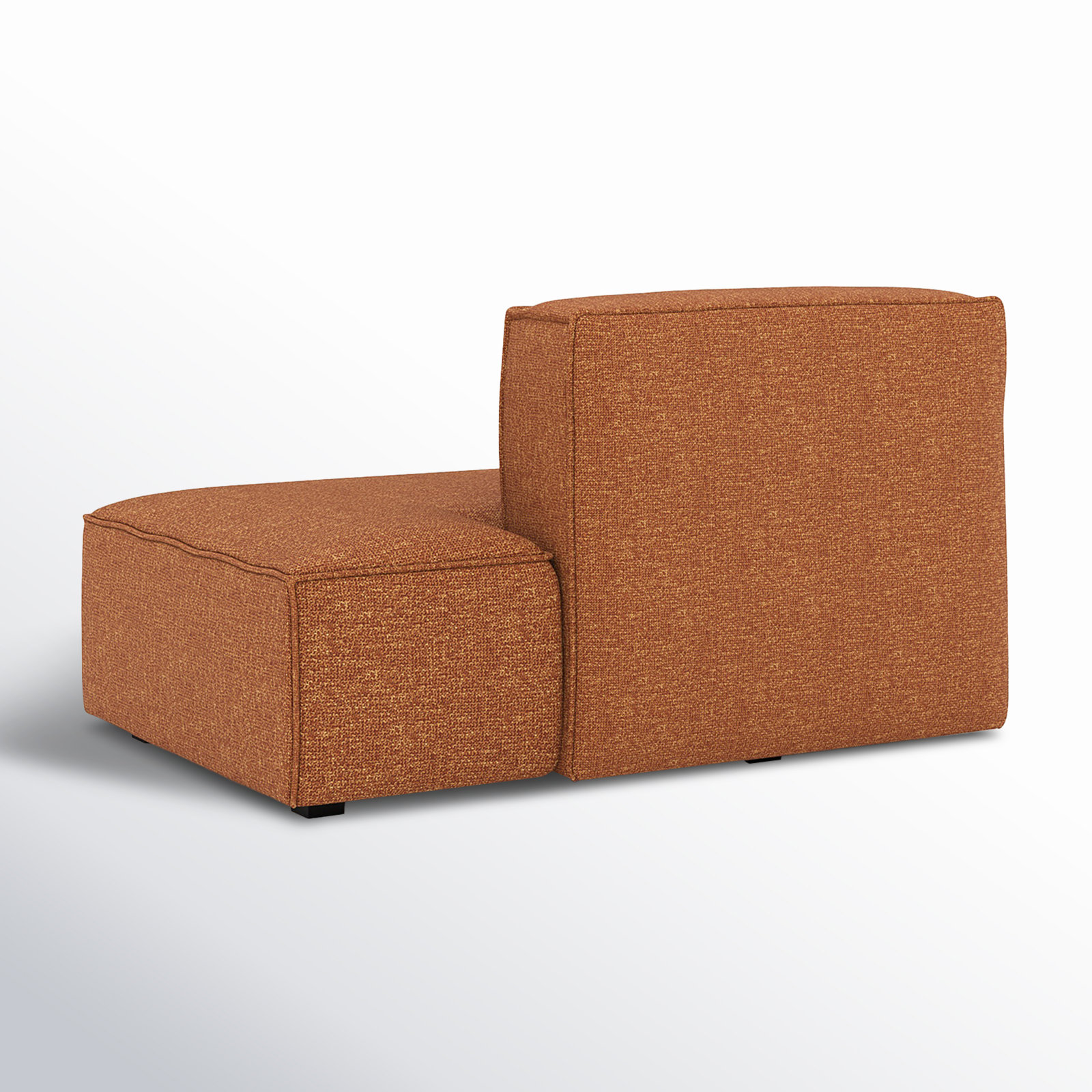 Shonnard Upholstered Chaise Lounge, Right Hand Facing, Bjorn Rust Performance Twill