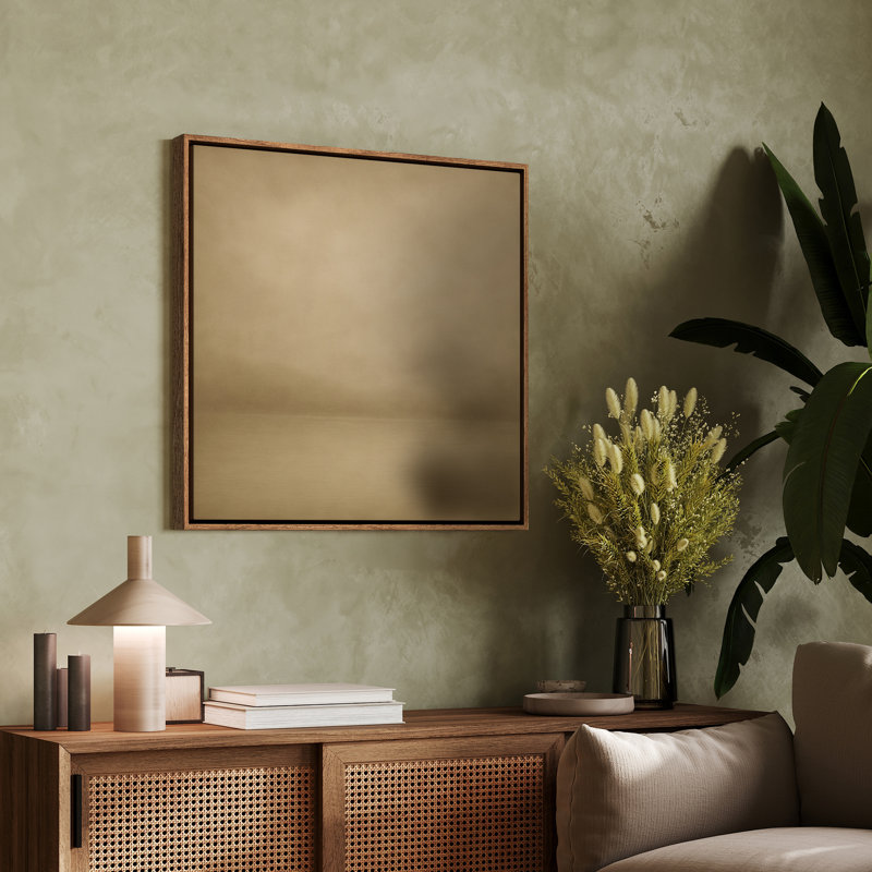 Art mural encadré abstrait rétro antique classique pour chambre à coucher, H 24 po x l 24 po, Naturel
