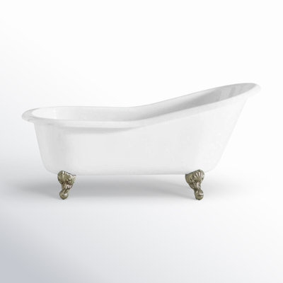 Dian 54" Freestanding Soaking Cast Iron Bathtub