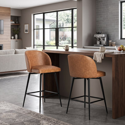 Tabouret de bar et de comptoir pivotant Brentley