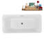 Baignoire autoportante 67 "avec drain interne Streamline-101698714