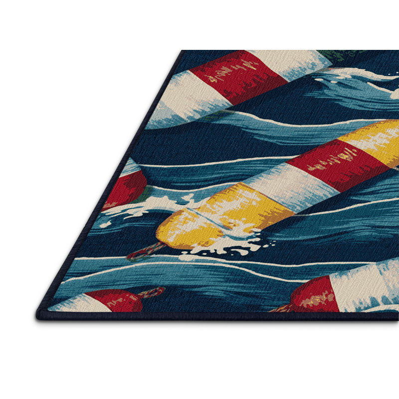 Tapis nautique lavable Buoys, Rectangle 7 pi x 9 pi