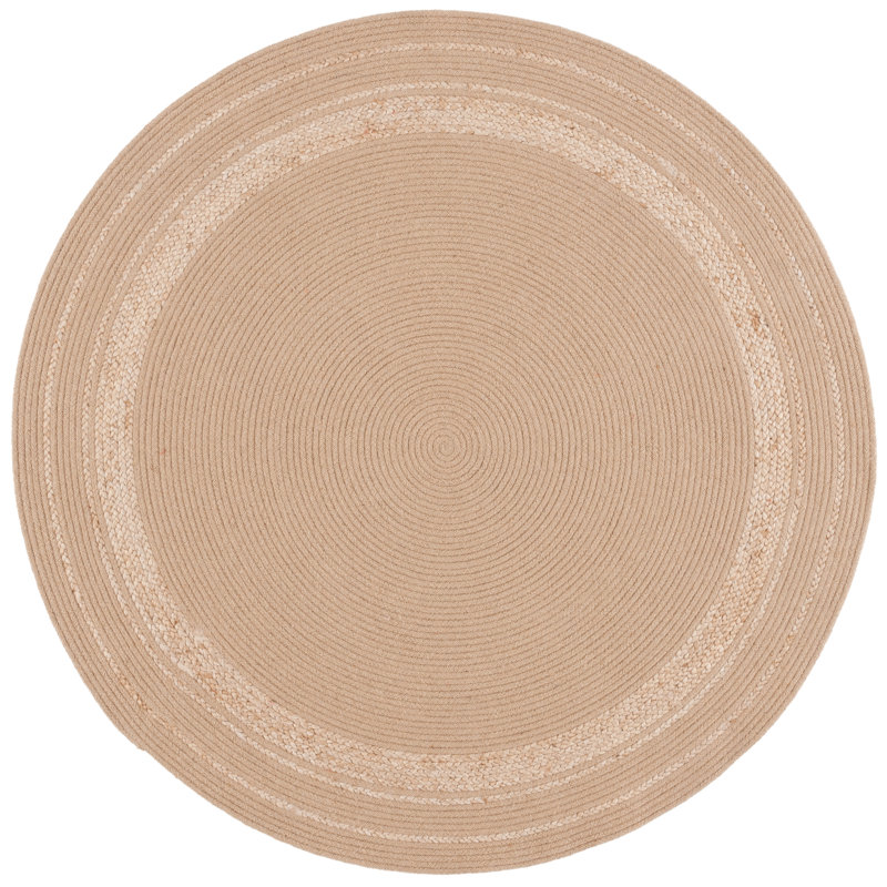 Tapis tressé 803 en naturel / beige, Rectangle 8 pi x 10 pi