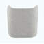 Chaise d'appoint moderne en tweed gris
