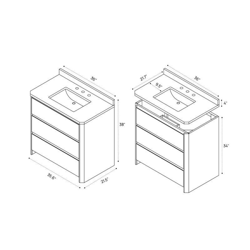 Dalton Vanity, 36" W