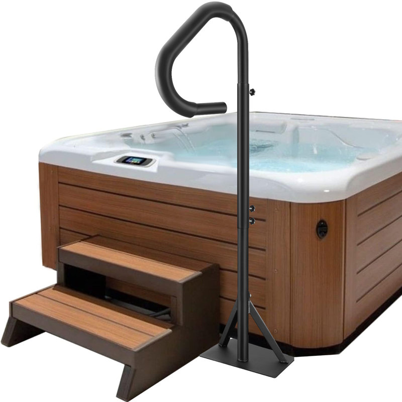 VEVOR Height Adjustable Hot Tub Handrail, 63" H x 14" W x 21" D