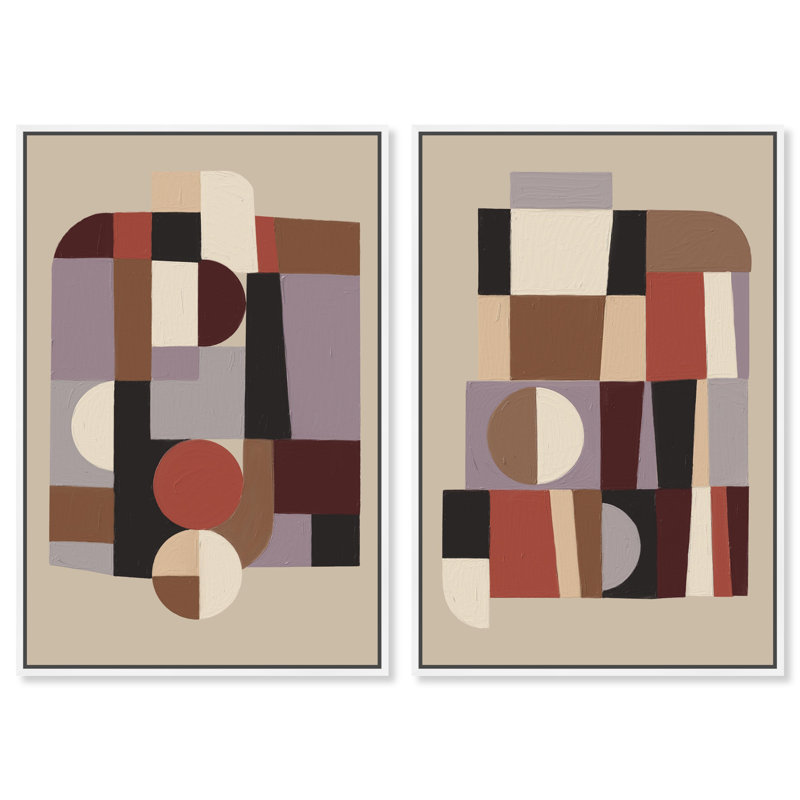 Berry Deco Set Set by Oliver Gal, 46" H x 31" W, White Floater Frame