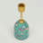  Aqua Flora Tapered Candleholder-1635715925
