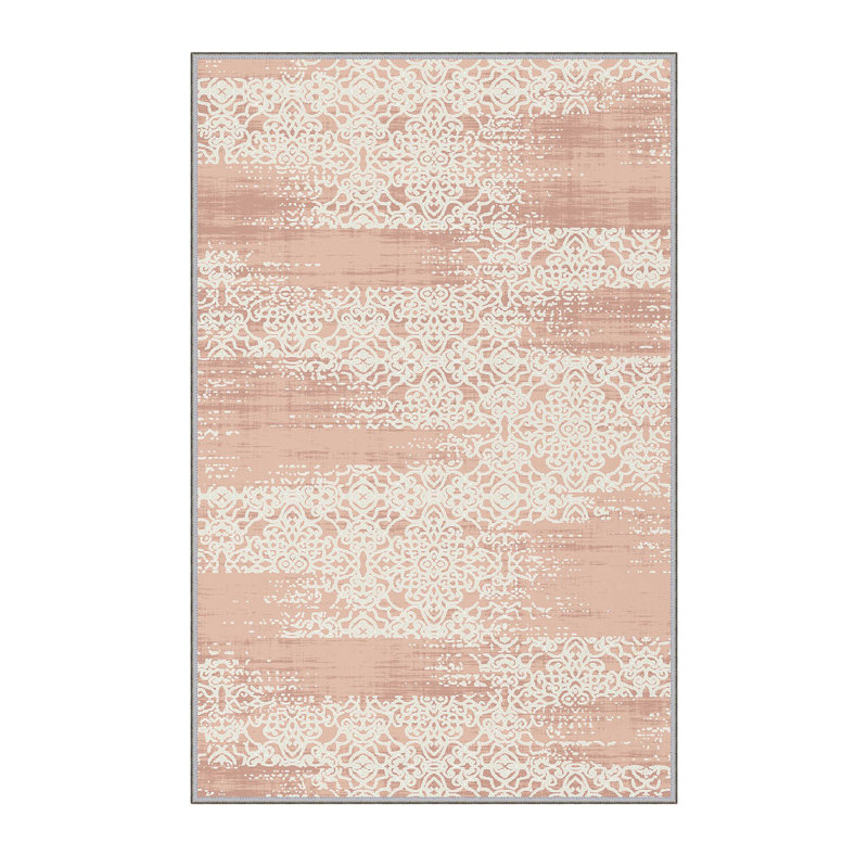 Soft Hall Carpet (2.6 x 4.9 ft), 100% Polyester, 0.3 in Pile Height | Antibacterial, Non-Slip Underside, 650 g/m² | Machine Washable, 3D Digital Print | Perfect for Living Room, Entryway & Bedroom Décor