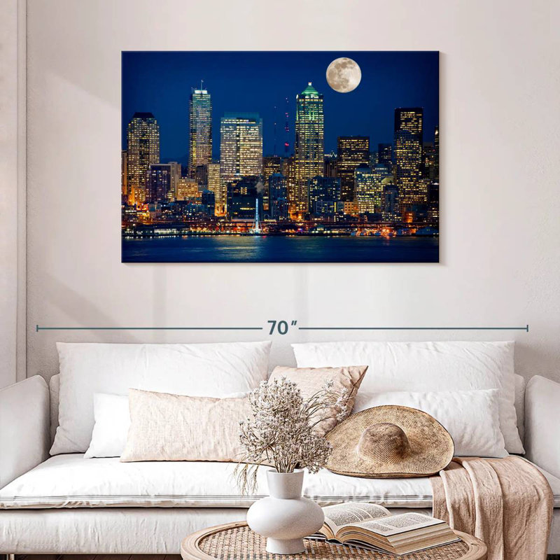 Kavia Seattle Nightscape, H 30 po x l 45 po