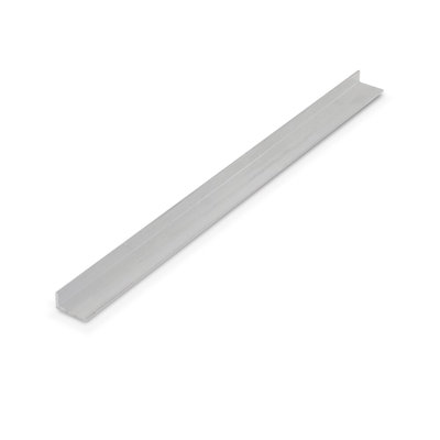Outwater Industries Extruded 90 Degree Aluminum Angle Alu149-P Polished 1/4 X 1/2 X 3/64 (.050) Inch Thick Aluminum (Pack Of 3) 46"