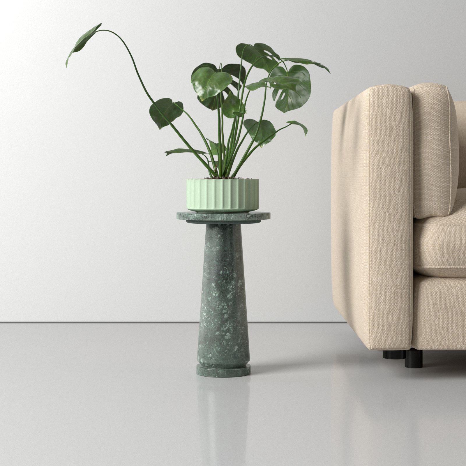 Daktari End Table, Green