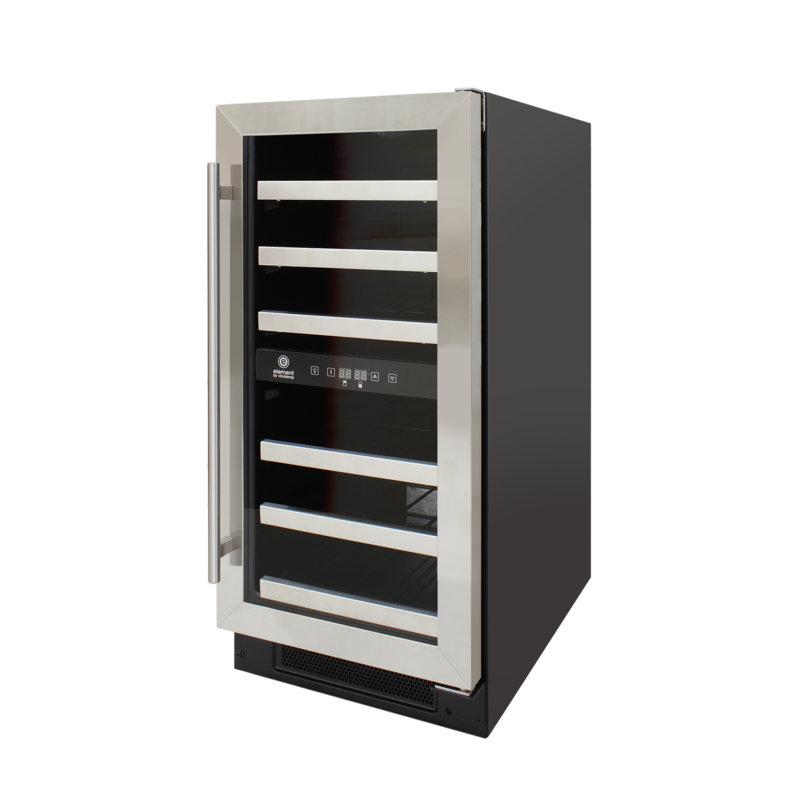 Vinotemp Connoisseur Series Compact Dual-Zone Wine Cooler, Stainless