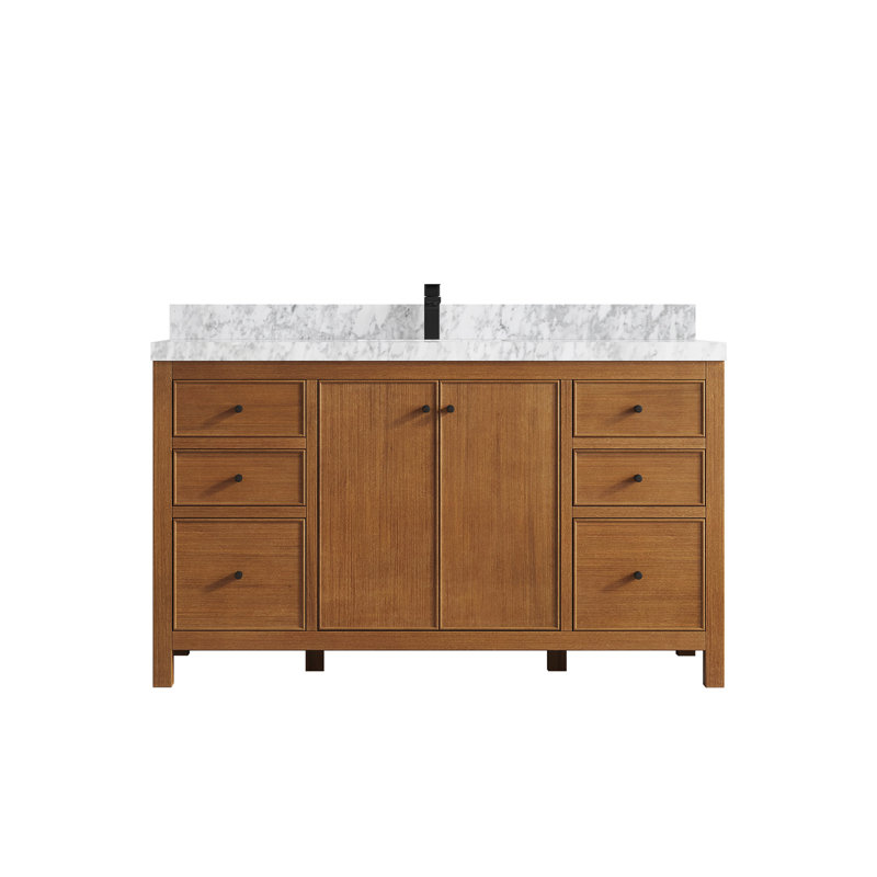 Meuble-lavabo simple 60 po avec plateau Tomke
