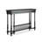 Black Solid Wood Rectangular Console Table-1087095762