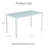 51" Rectangular Tempered Glass Dining Table for kitchen, dining room, living room-1396042203