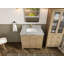 Bois de teck d'Atlanta 36 po X P 22 po Meuble-lavabo central D Marbre de Carrare