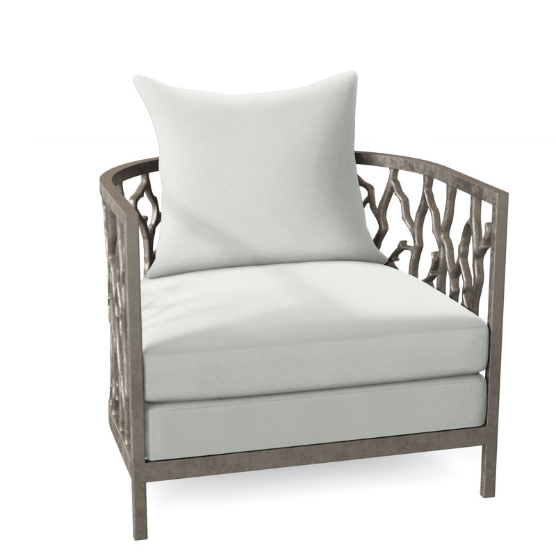 Naples Patio Chair with Cushions, Cream Linen 6025-002