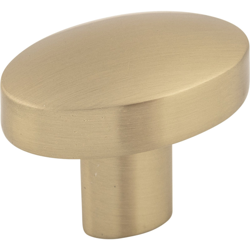 Hillmont 1 3/8" Length Oval Knob, Honey Bronze
