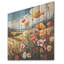 Abstract Blooms Harmony Field - Meadow Wood Wall Art On Natural Pine Wood-1835002622