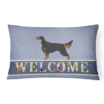  Coussin décoratif intérieur / extérieur Gordon Setter Welcome