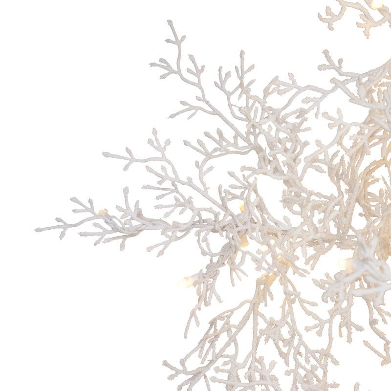 Arbre de Noël artificiel pré-éclairé à branches fléchées - DEL blanc chaud, 7.5'