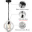 Luminaire suspendu géométrique à 1 lumière pour îlot de cuisine avec accents en fer forgé Carlisa-547103543-547103544