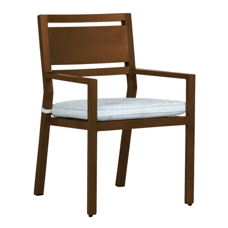Fauteuil d'extérieur en aluminium forgé Avondale, Pas de soudure, Aluminium Avondale chêne # 60, Papier ciel