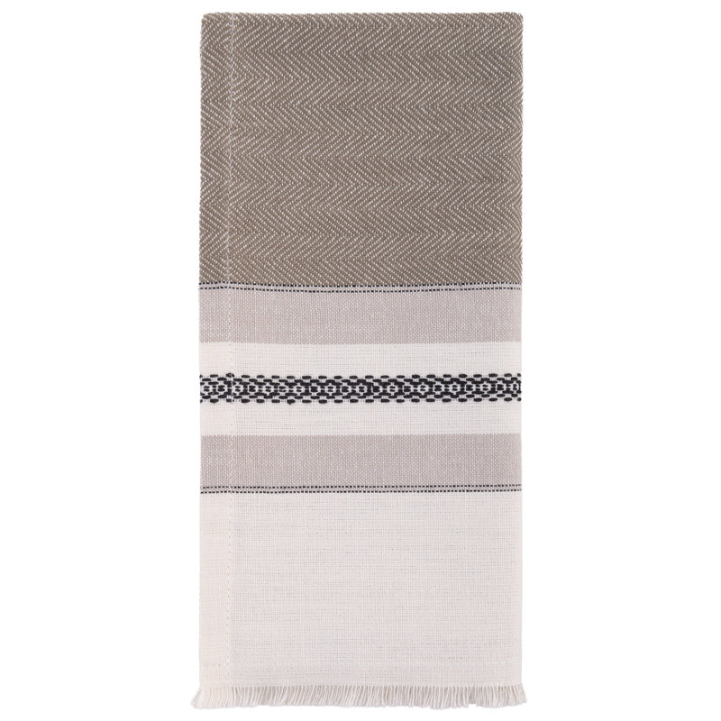 LISBON DINNER NAPKINS CHARCOAL, Brown