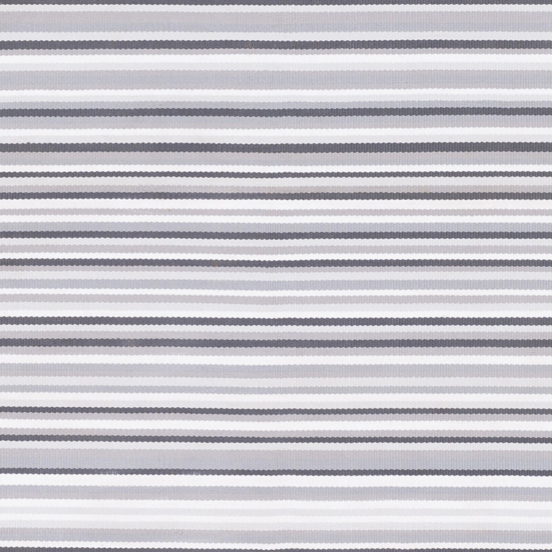 Tapis d'intérieur / extérieur gris / blanc fait à la main Arianah, 2 pi x 3 pi