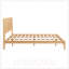 Lit plateforme en bois de bambou de taille moyenne Mid-Century de 12 po avec support en lattes de bois, aucun sommier requis, assemblage facile-1890079731-1890079735