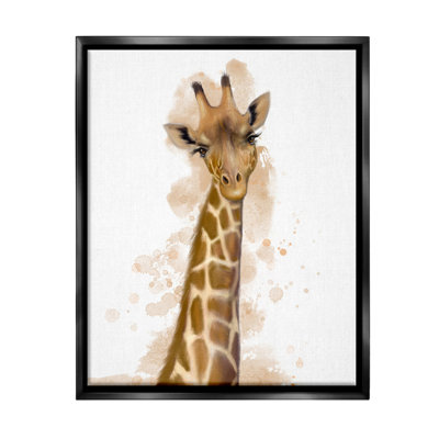 "Giraffe & Modern Splash" par Matthew Piotrowicz sur toile
